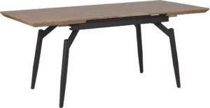Rozkládací jídelní stůl 140/180 x 80 cm tmavé dřevo s